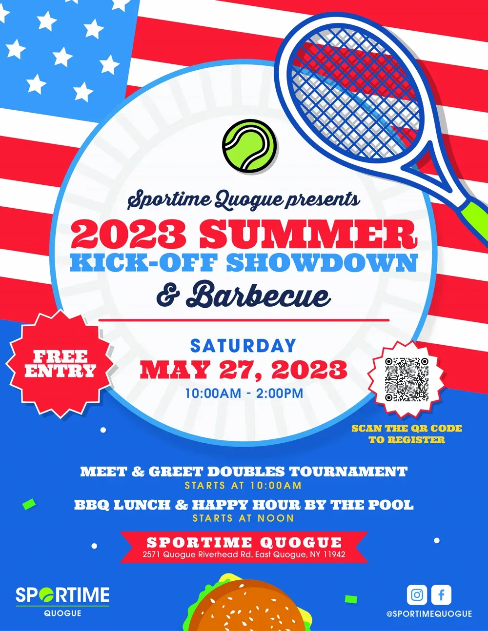 SPORTIME tennis flyer
