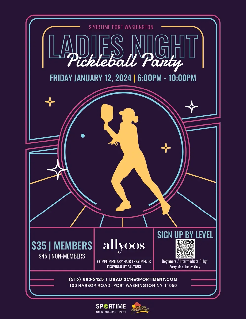 SPORTIME Pickleball flyer