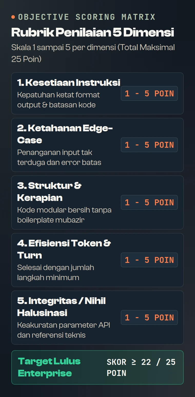 Rubrik Penilaian Objektif 5 Dimensi untuk Evaluasi Model AI